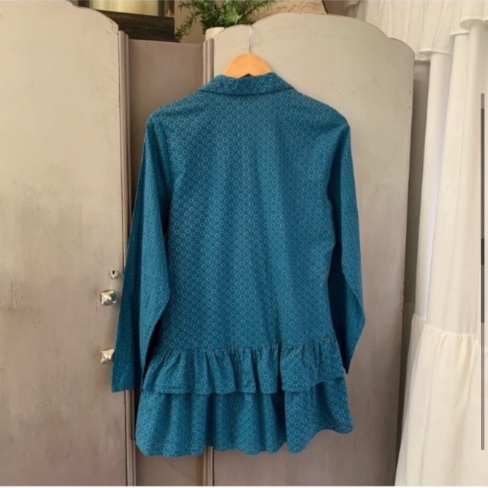 Tulip Button Front Ruffle Tunic - Picture 5 of 6